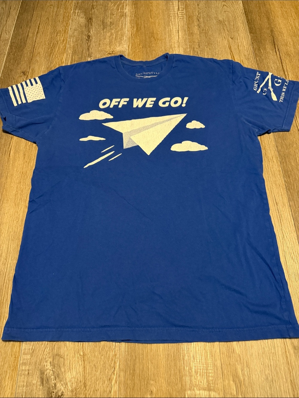 Grunt Style Blue 'Off We Go!' Graphic Tee